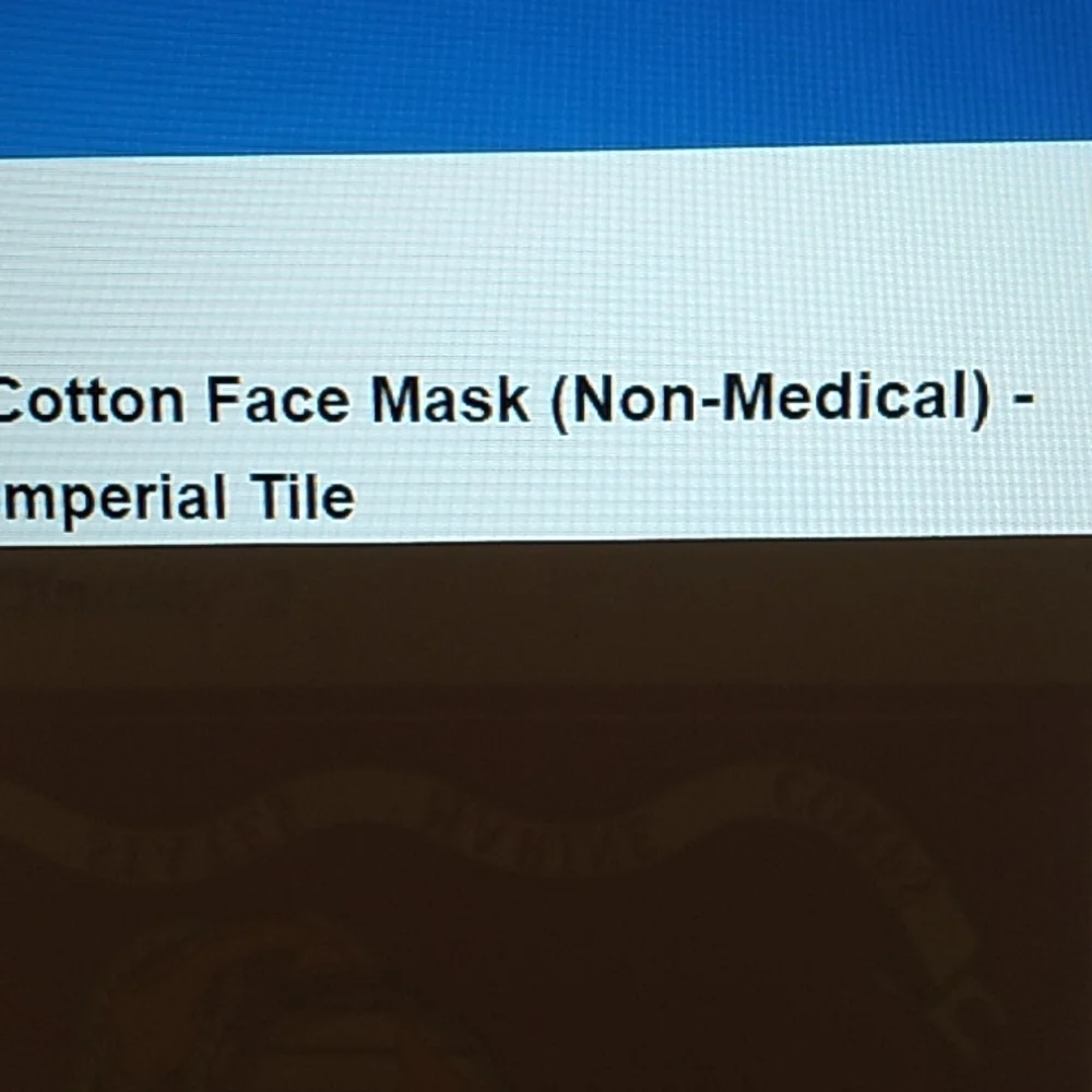 Cotton Face Mask Imperial Tile Vera Bradley